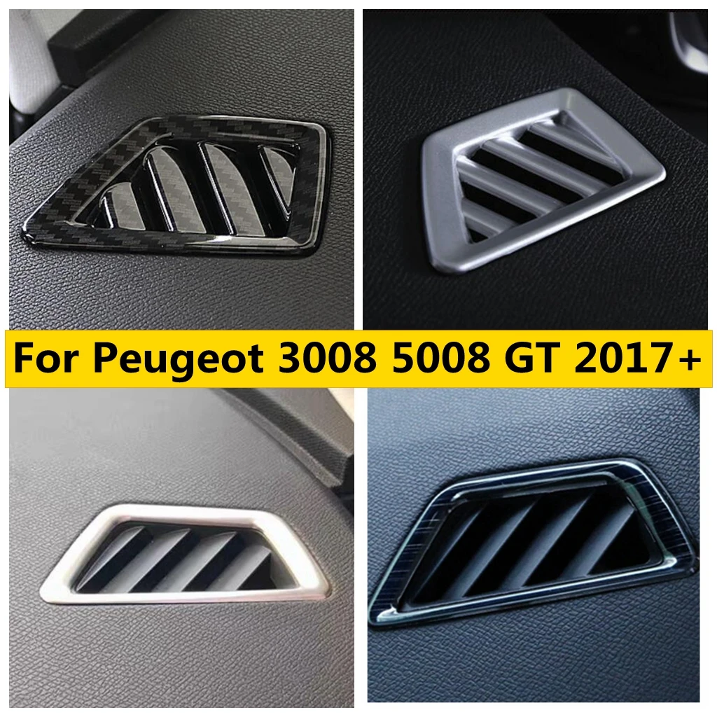 ABS / stalowy klimatyzator Vnet AC Dekoracja ramy Pokrywa Pasuje do Peugeot 3008 5008 GT 2017-2023 Akcesoria samochodowe
