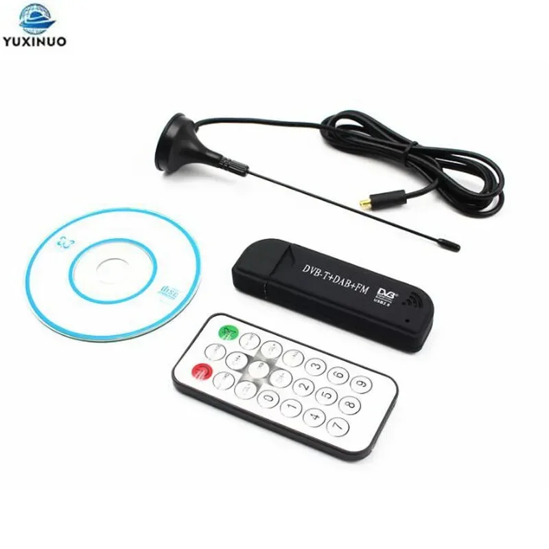 Фото USB 2.0 Цифровой DVB-T SDR+DAB+FM HDTV ТВ-тюнер Приемник SDR TV Stick Dongle RTL2832U + FC0012 с тюнером с дистанционным управлением Регистратор №2
