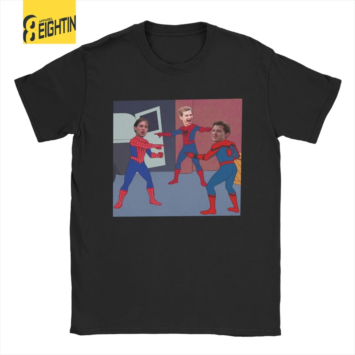 Disney Men Meme Three Spiders Nwh Spiderman Tee Women T-Shirt Short Sleeve Oversized Top Spider Man Female Casual Tshirts