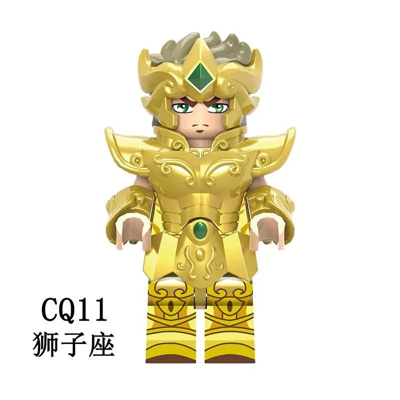Фото 6/12 шт./компл. аниме Saint Seiya Athena Shiryu Ikki Golden Warrior подвижные фигурки в сборе мультяшный орнамент игрушки для подарков №5