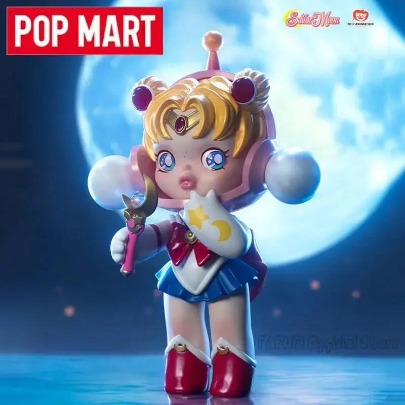 Фото POPMART SKULLPANDA Серия Сейлор Мун Аниме Фигурка Слепая коробка Угадай Сумка Орнамент Фигурки Настольные куклы Модель №3