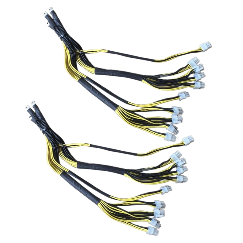 

2 шт., выходной провод 1200 Вт, 1600 Вт, Новый 10-контактный разъем питания PCIE для Bitmain Antminer APW7 + APW3 PSU L3 D3