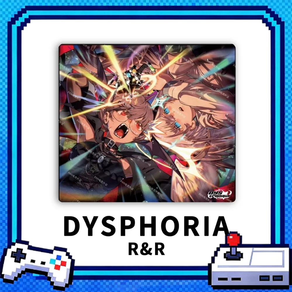 Фото Игровой коврик для мыши PAN Esports DYSPHORIA R&R Glass, обеспечивающий одновременно скорость и плавность движений, для VALORANT, TTK, CSGO, аксессуары для ПК, подарки. №1