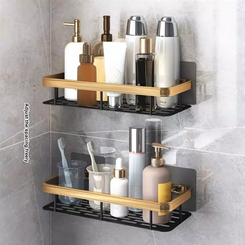 

Wall Shelves Bathroom Shelf Corner Holder Shower Shampoo Storage Rack Kitchen Organizer Rack For Kitchen Bathroom Accessories