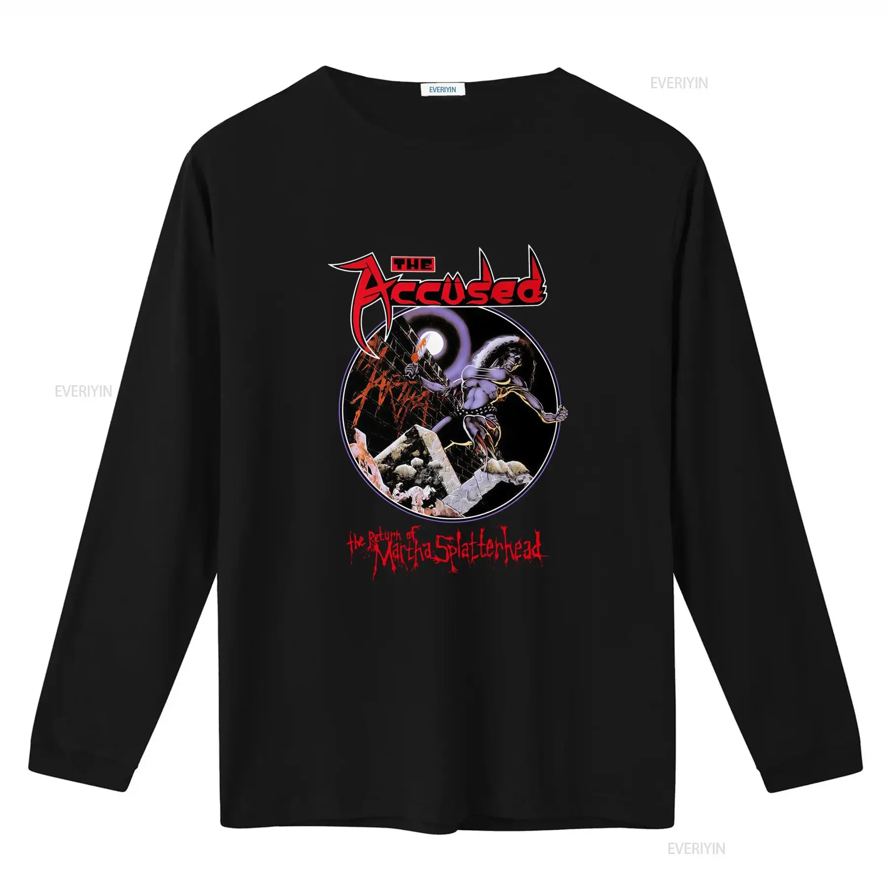 Фото Футболка The Accused Heavy Metal Band с принтом Return of Martha Splatterhead, винтажная, стильная, универсальная, для фанатов рок-музыки, AE128 №2