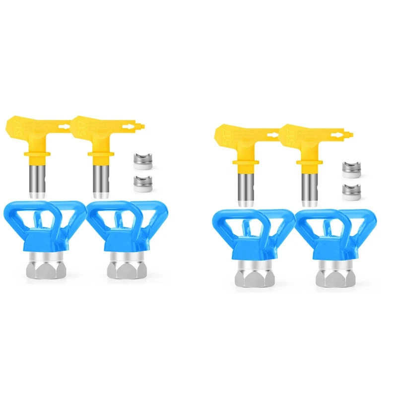 

8Pcs Airless Paint Nozzles Set,Reversible Spray Tips Airless Paint Sprayer Nozzle Tips Airless Sprayer Spraying Machine