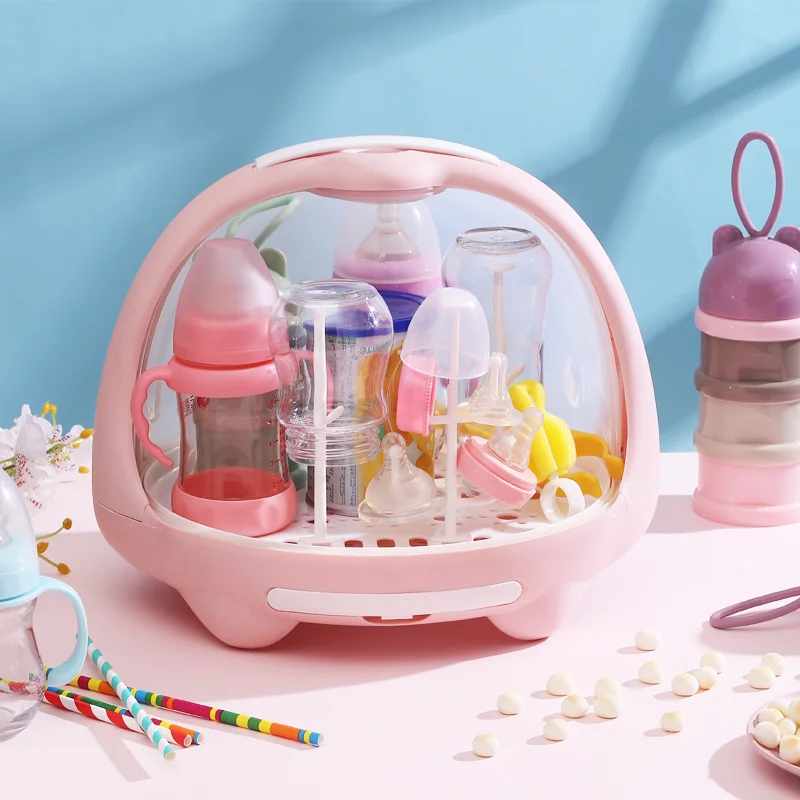 

Dustproof baby tableware, water cup, drying rack, auxiliary food storage box, Baby bottle, drain storage box