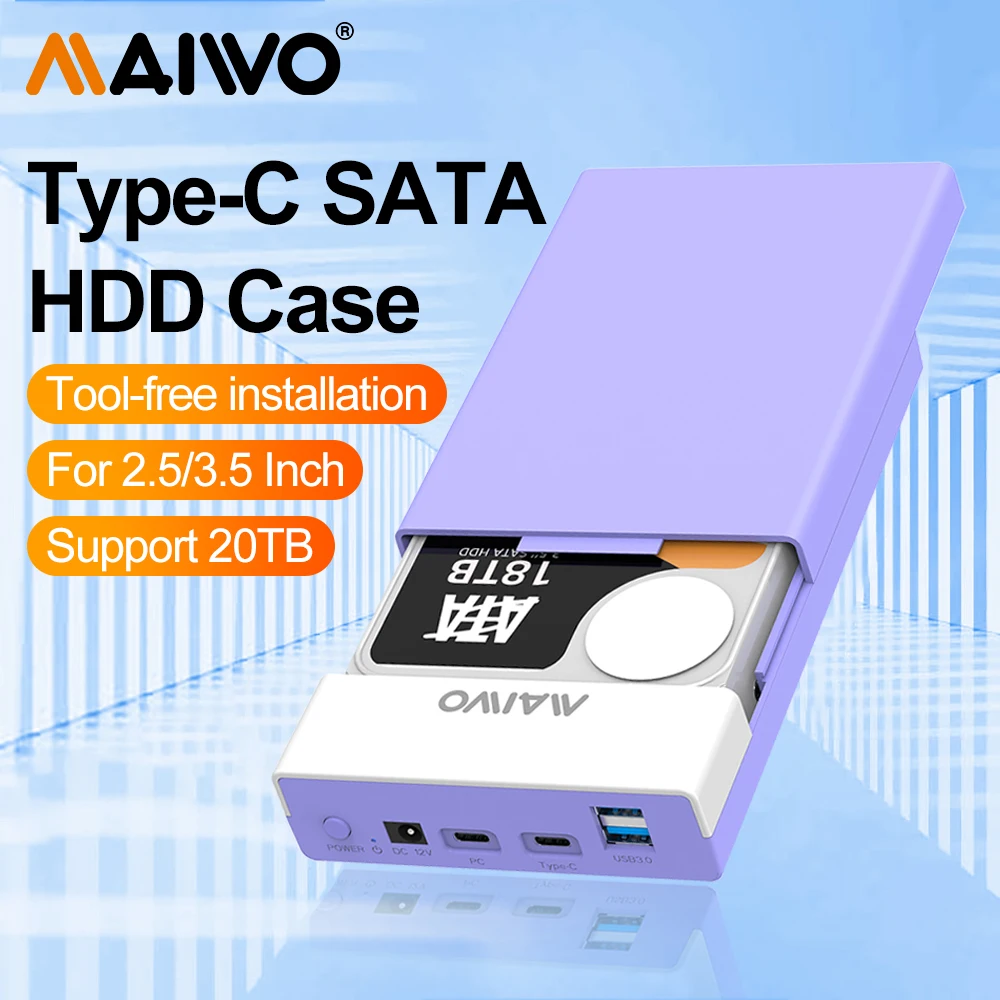 Внешний жесткий диск MAIWO, корпус для жесткого диска 3,5 дюйма SATA ...