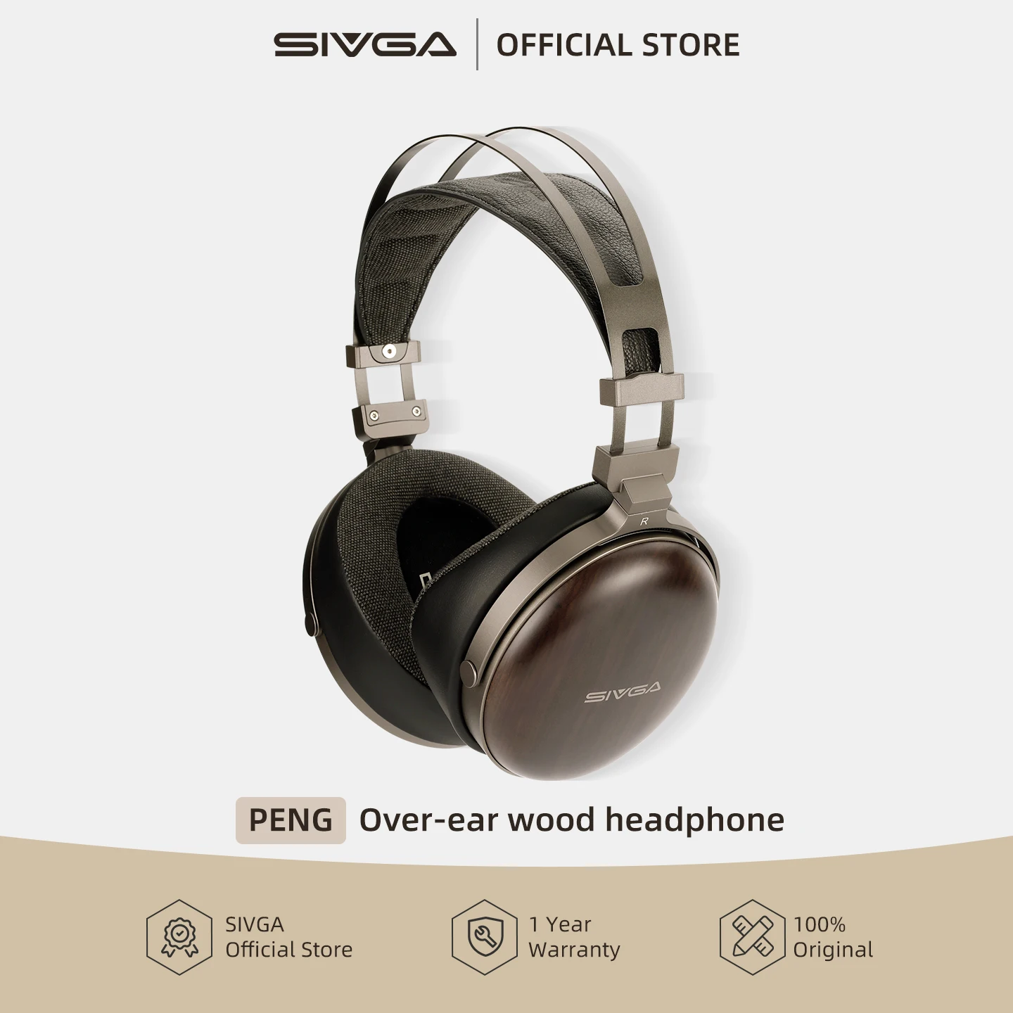 Фото SIVGA PENG HIFI Динамический драйвер со съемным кабелем для наушников с закрытой спинкой №1
