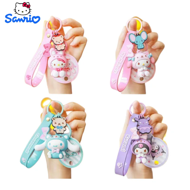 

Hello Kitty Cinnamoroll Kuromi My melody Kawaii мультяшный автомобильный брелок с милым кулоном школьная сумка аксессуары парный подарок оптовая продажа