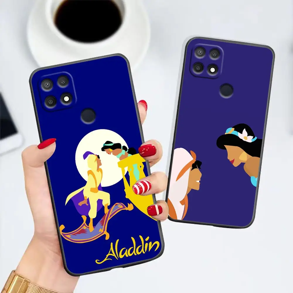 

Disney Lovely Cute Aladdin Phone Case For Oppo Realme 9 9Se 9i V25 8 8i 7 7i 6 6i 6s 5 5i 5s C17 Pro Speed Narzo 5G Cover Fundas