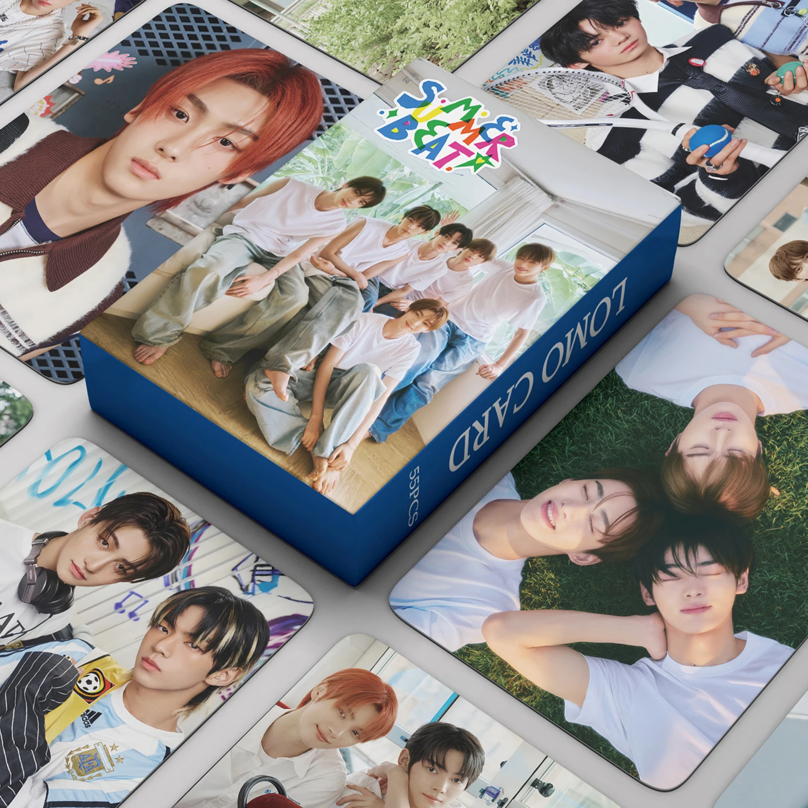 55 шт./набор KPOP TWS летний ритм! 2-й мини-альбом Lomo открытки Shinyu Dohoon Hanjin двухсторонние