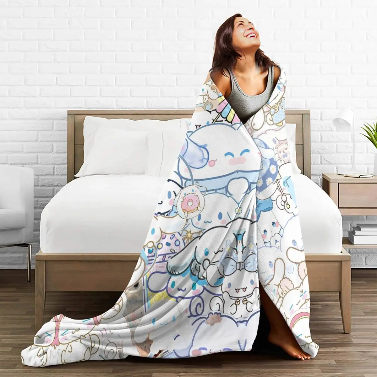 MINISO милый Коричный кавайный мультяшный фланелевый одеяло мягкое прочное