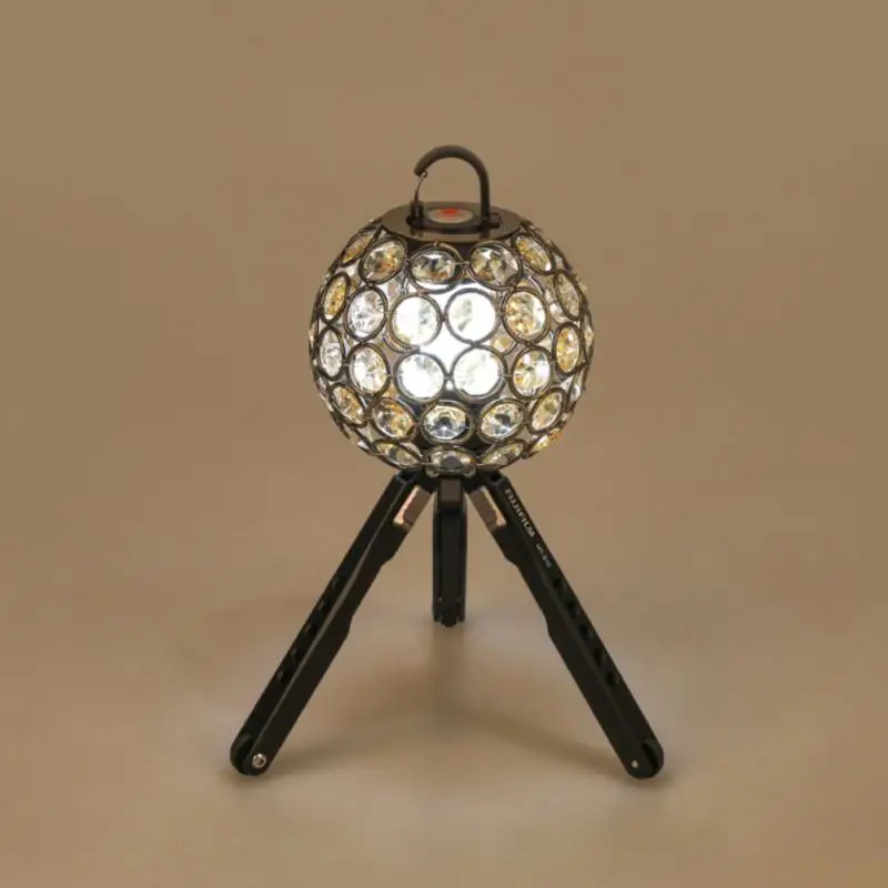 

Ретро дневной абажур ручной работы с рамкой для кемпинга, золотой Янтарный Хрустальный фонарь, уникальный хрустальный шар, фонарь, атмосфер...