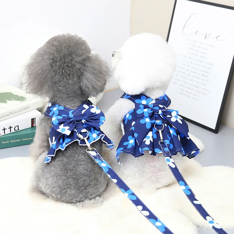 

Одежда для собак и кошек, разноцветный жилет для маленьких и средних щенков, жилет с поводком, одежда для французского бульдога чихуахуа