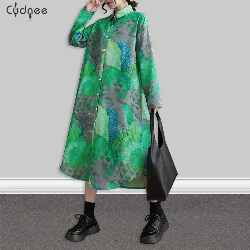 Воротник-поло с длинным рукавом и круглым вырезом длиной ниже колена