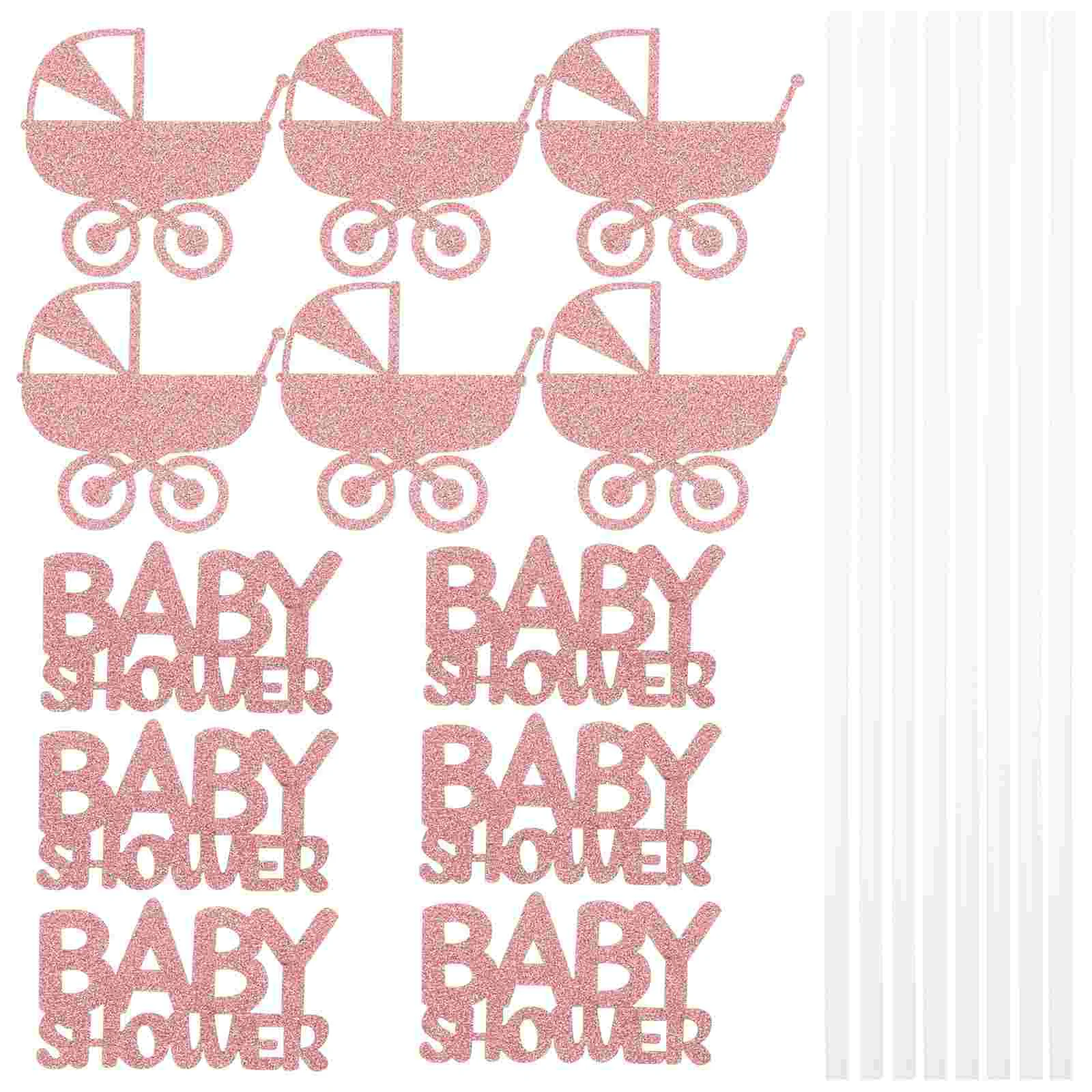 

12pcs Party Dessert Decor Cupcake Toppers Dessert Toppers Baby Shower Cake Decor Cake Picks