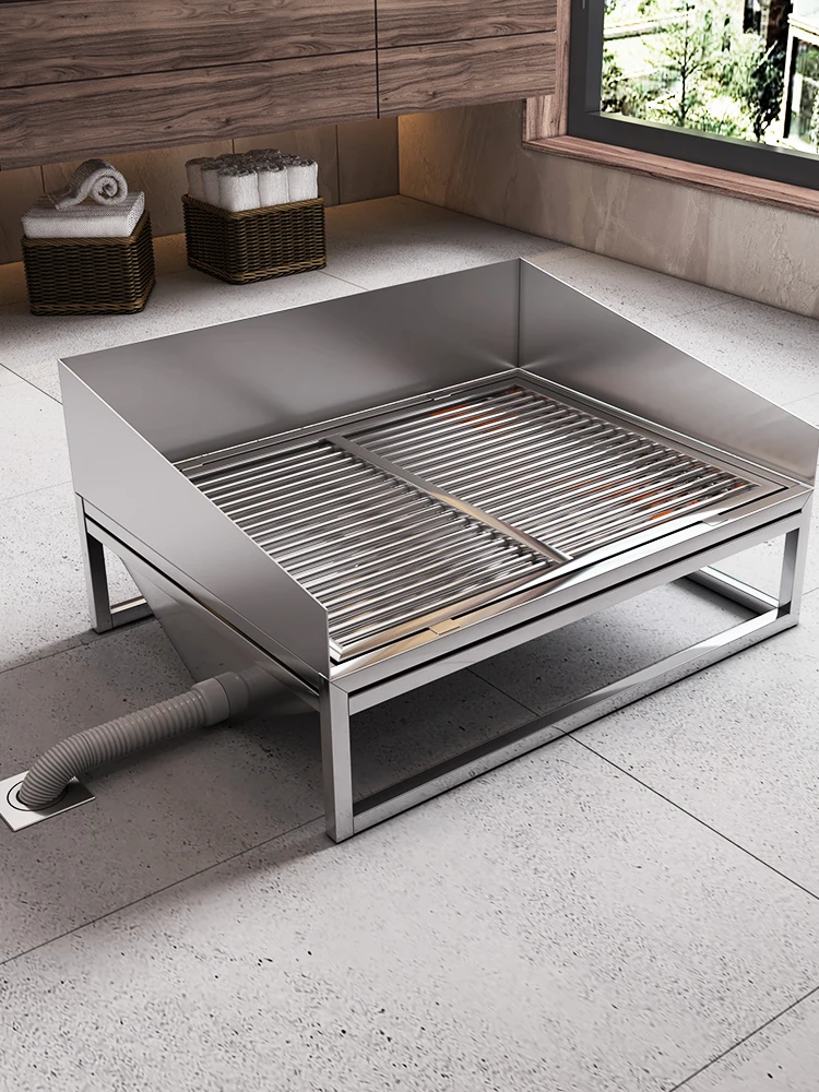 Унитаз для кошек и собак из нержавеющей стали с боковым или средним выходом