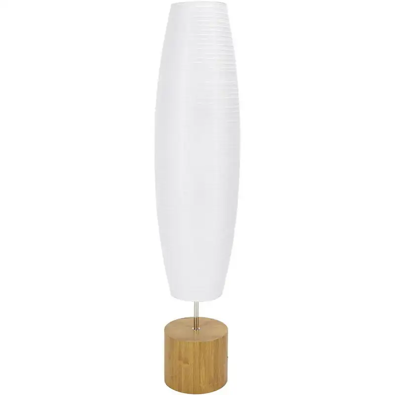 

Paper Shade Floor Lamp, Brown Bamboo Finish