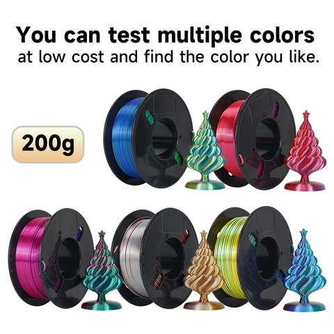 Kee Pang Шелковая PLA нить для 3D-печати 200г 1.75мм