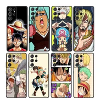 anime one piece cool for samsung galaxy s22 s21 s20 ultra plus pro s10 s9 s8 s7 4g 5g soft tpu black phone case cover capa coque