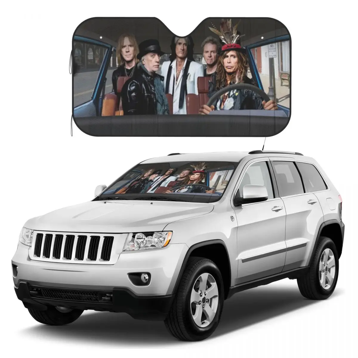 

Heavy Metal Rock Music Sunshades Reflector Anti Uv Custom Car Sunshade Sun Shade