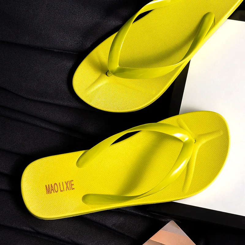 HKAZ-S slippers flip flops summer outdoor flat soled non-slip men women's beach shoes leisure comfortable fashion Couple new