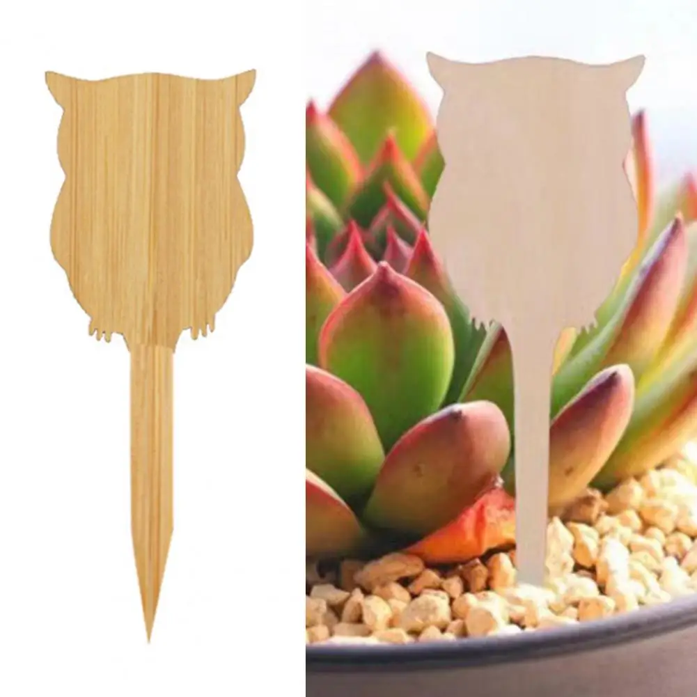 

20 шт., ярлыки для растений, натуральные бамбуковые таблички для растений ручной работы