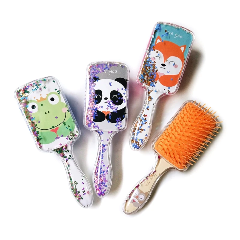 

Girls Cartoon Shape Wet or Dry Detangling Hair Brush Curly & Hair Brush