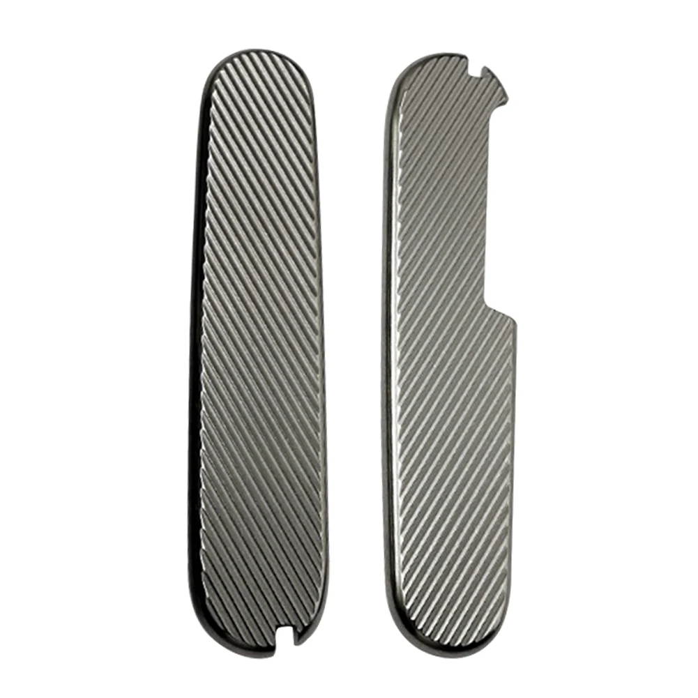 

2pcs Easy Install Titanium Alloy Replacement Parts Non Slip Patches Army Cutter Scales Professional Durable DIY 91mm Saber
