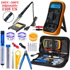 Набор паяльников 80 Вт, инструменты для сварки из нержавеющей стали с цифровым ЖК-дисплеем и регулировкой температуры