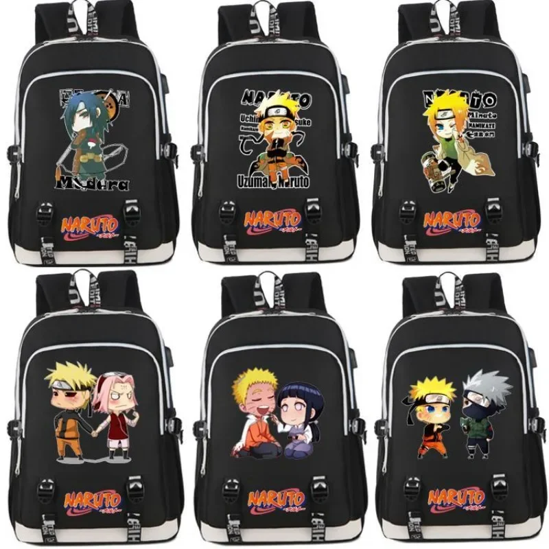 

Two-dimensional Anime Naruto Naruto Left Rib Kakashi Cartoon Print Schoolbag Male and Female Students Backpack