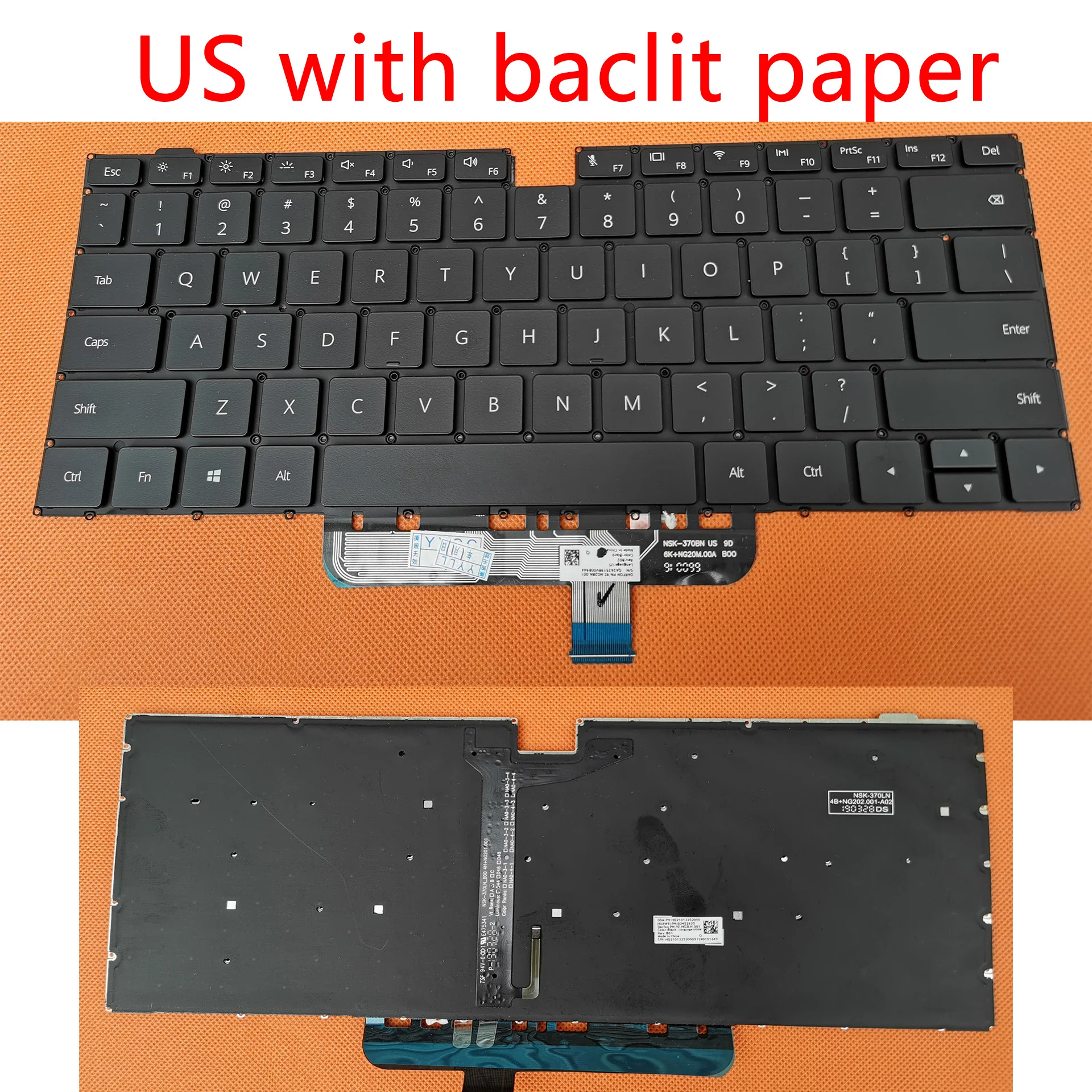Русская клавиатура для Huawei MateBook D14 D15 Bob Boh NBLK-WAX9X WAQ9HNR WAQ9HNL извест9hnr D 14 15 с