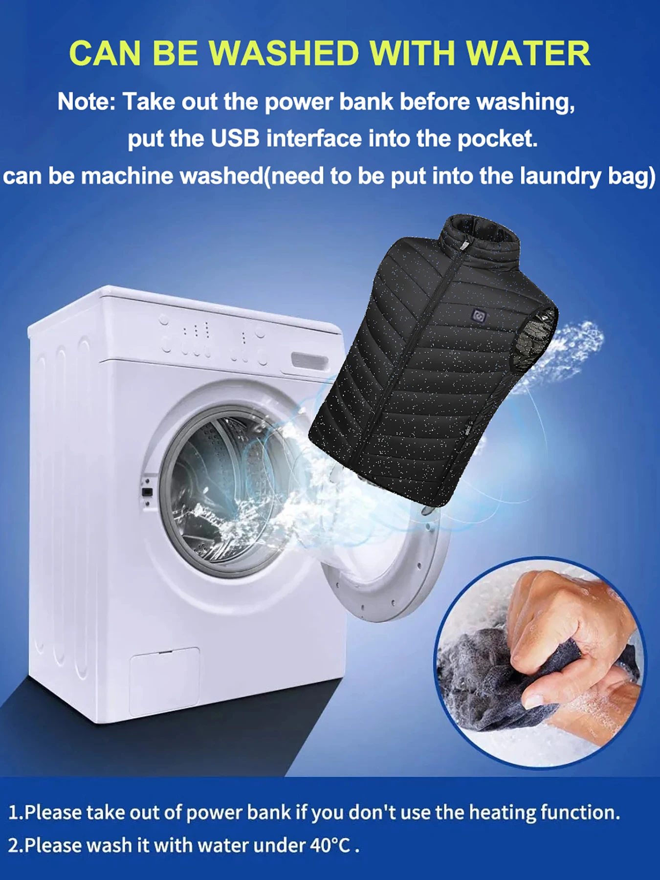 Жилет С Подогревом Для Мужчин И Женщин 15/13/9 Зон Электрический Обогреватель Тела