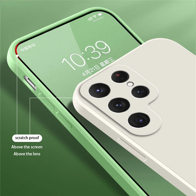 Оригинальный чехол из жидкого силикона чехлы для Samsung Galaxy S 24 S24 Plus Защитные