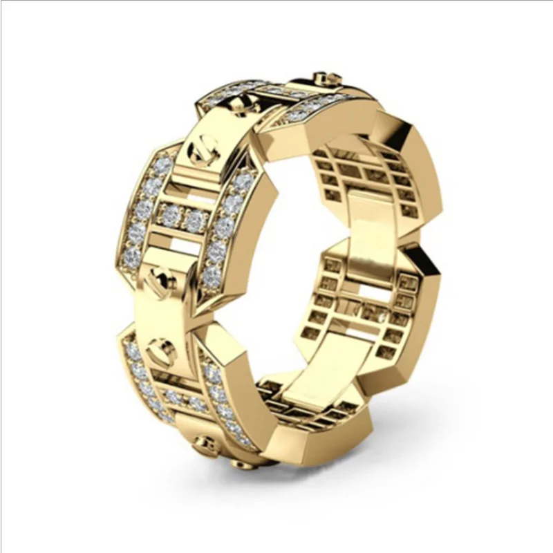 

Best-selling jewelry explosion accessories Europe punk style ring creative men's and women's rings