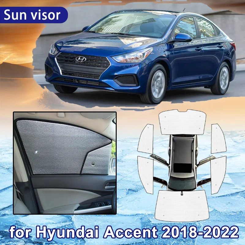 

Для Hyundai Accent Verna 2018 2019 2020 2021 2022 автомобильный солнцезащитный козырек с полным покрытием окна солнцезащитный козырек лобовое стекло козырек авто аксессуары