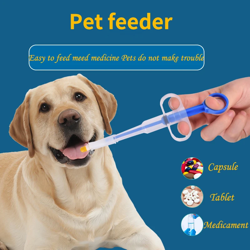 

3PCS Pet Medicine Syringe Tablet Pill Dispenser Feeding Kit Home Universal Pill Feeder for Dog Cat Puppy Water Milk Syringe Tube