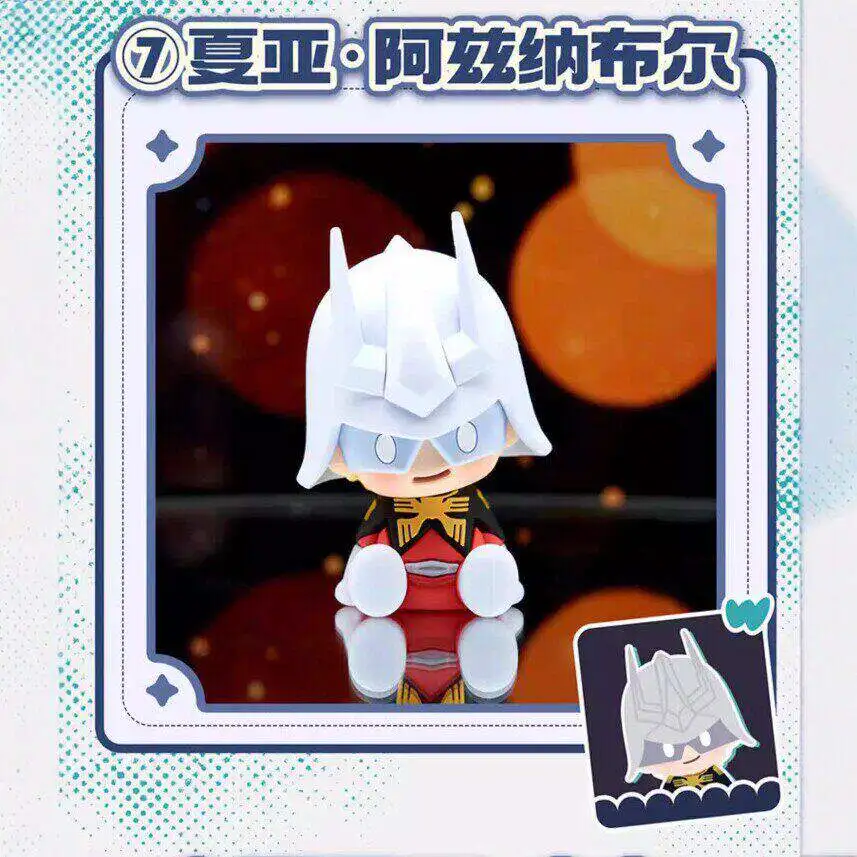 Фото Коллекционная фигурка Bandai Mobile Suit Gundam GQuuuuuuX PotePotte R Char Aznable в слепой коробке, аниме-игрушка, подарок для взрослых коллекционеров №4