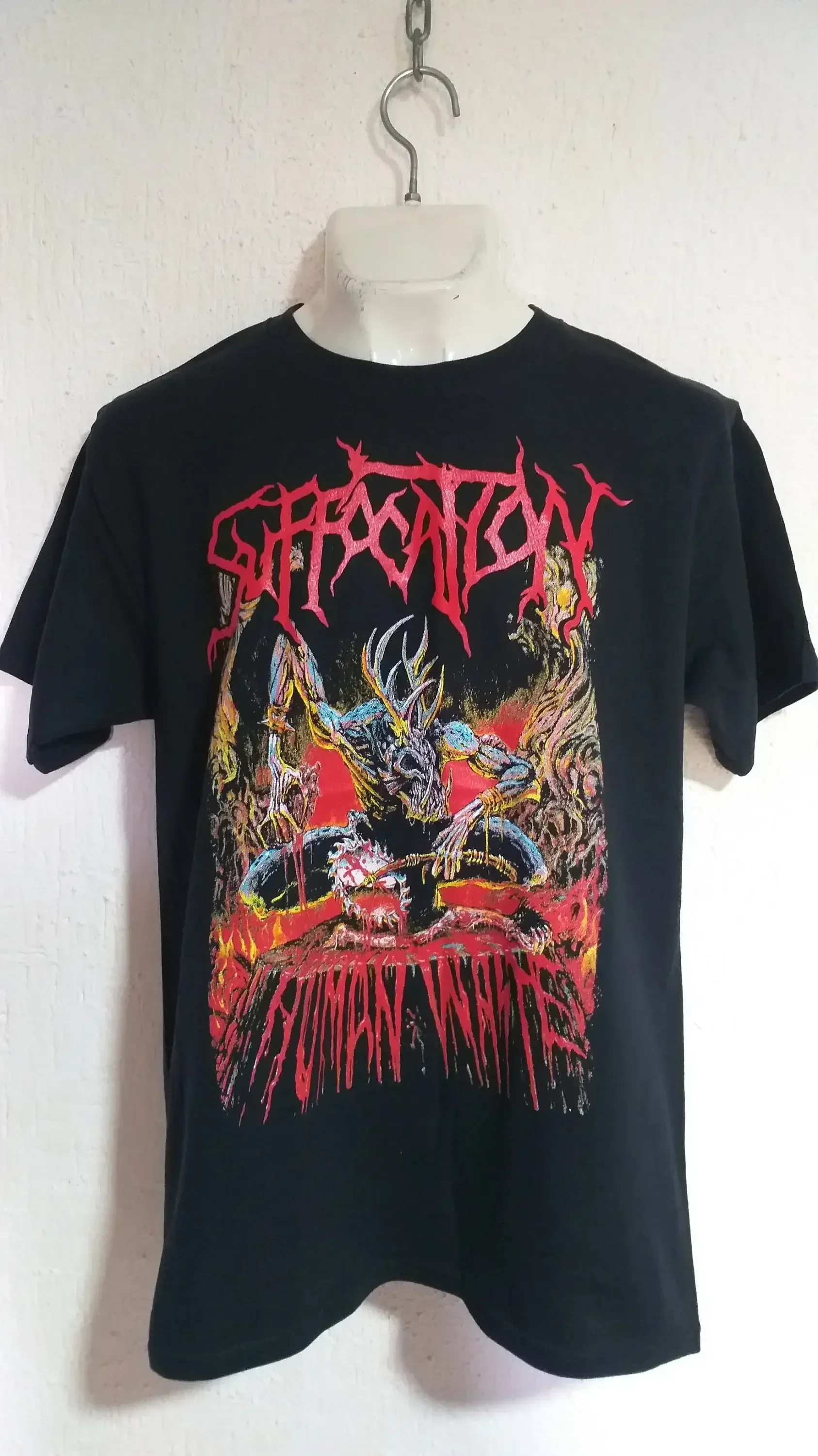 Фото Футболка Suffocation Human Waste в стиле дэт-метал, Gorguts, Incantation, Immolation, размер XL, очень большой размер №1