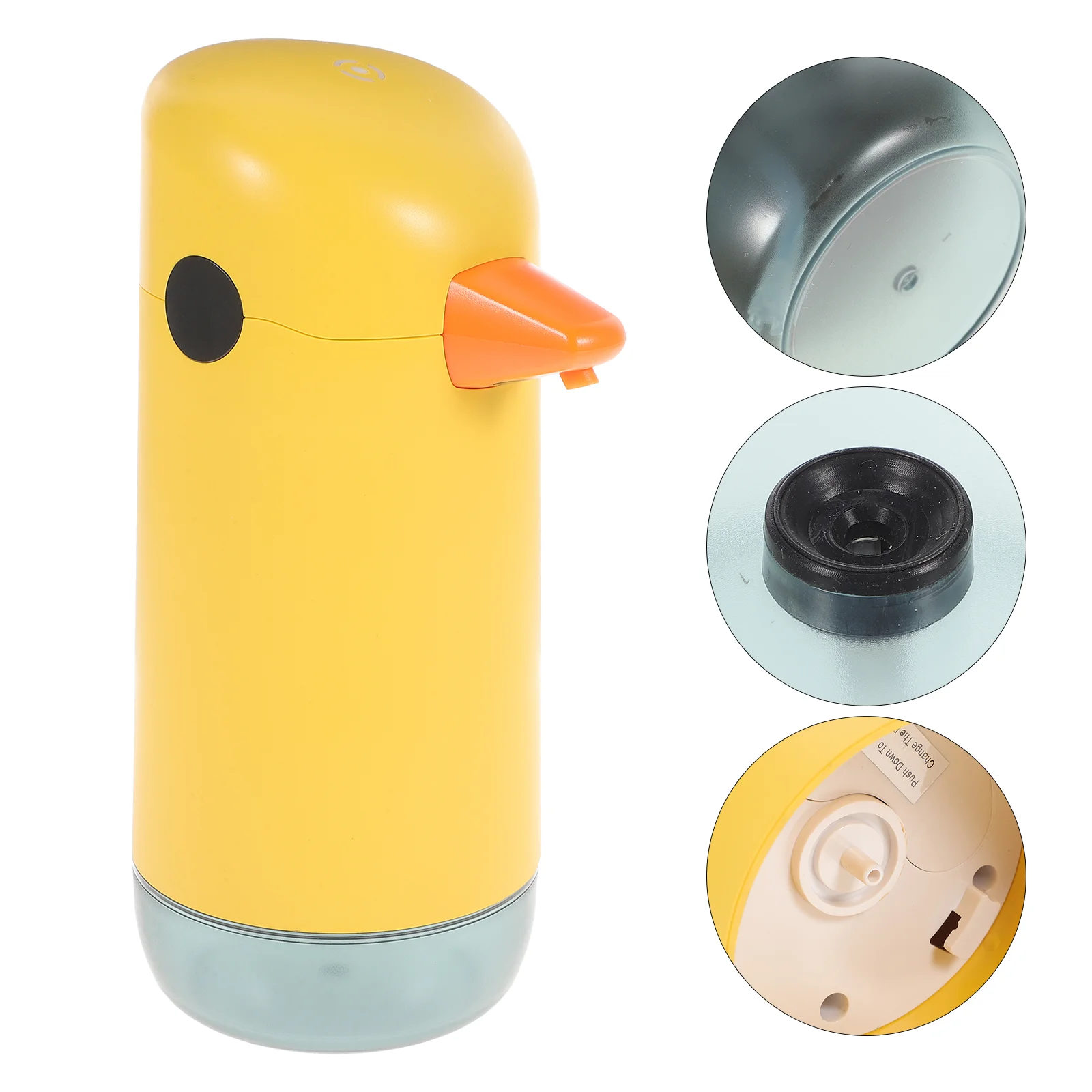

Wall Mounted Soap Dispenser Automatic Cartoon Foams Foaming Hand Dispensers Yellow Duck 19X8.5CM Abs Child
