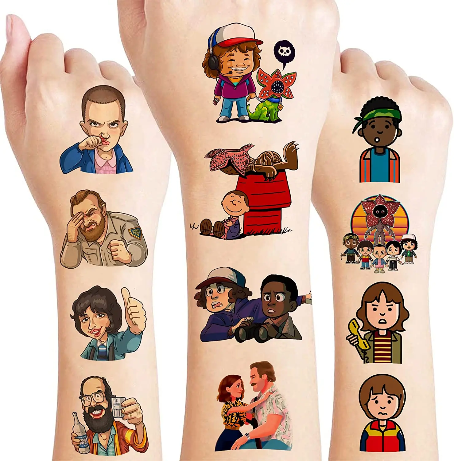 Наклейки с татуировками очень странные дела водонепроницаемые | Украшения