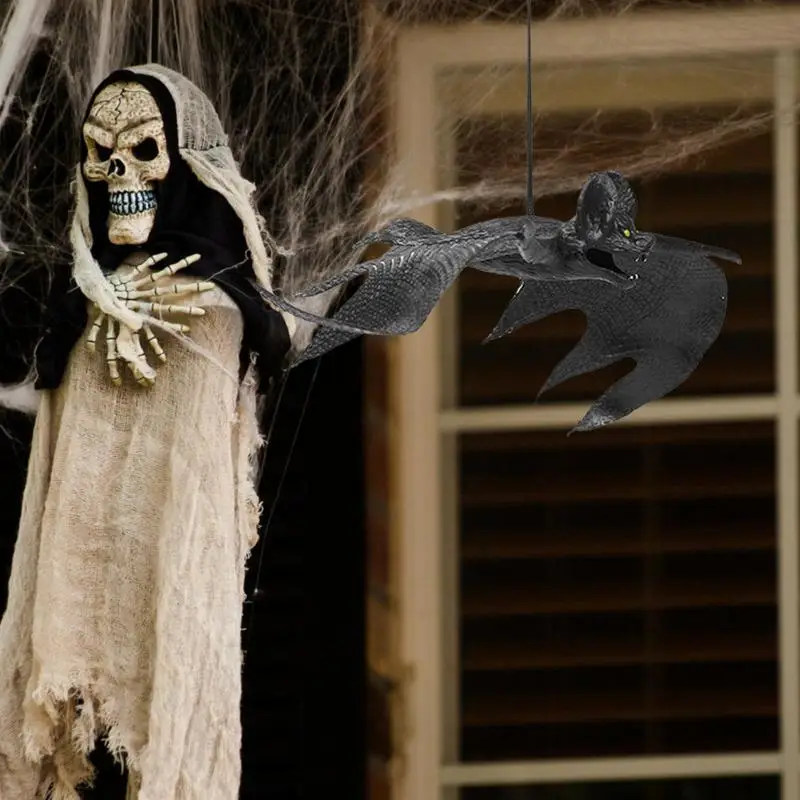 Реалистичные летающие летучие мыши, наклейки Derations, настенный декоративный декор, многофункциональное украшение на Хэллоуин для дома, сада, офиса, 6 шт.