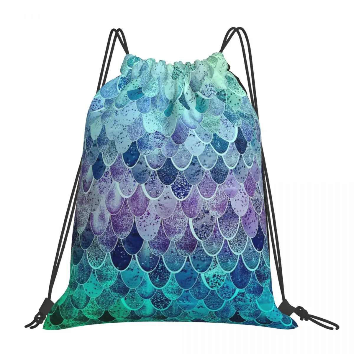 

Волшебная Русалочка, повседневные Портативные Сумки на шнурке, сумка с карманами, спортивная сумка, сумка для книг для путешествий, школы