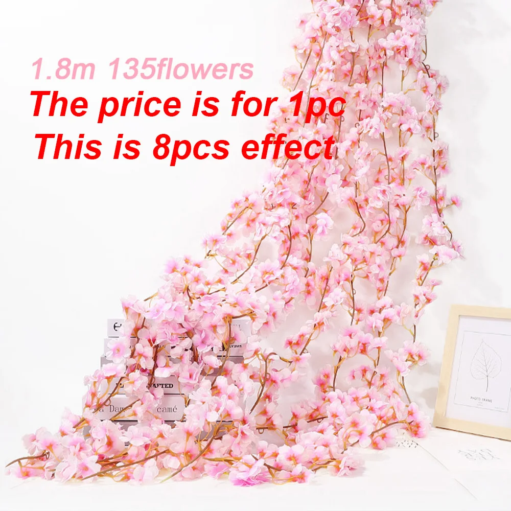 

Искусственные гирлянды сакуры для декора