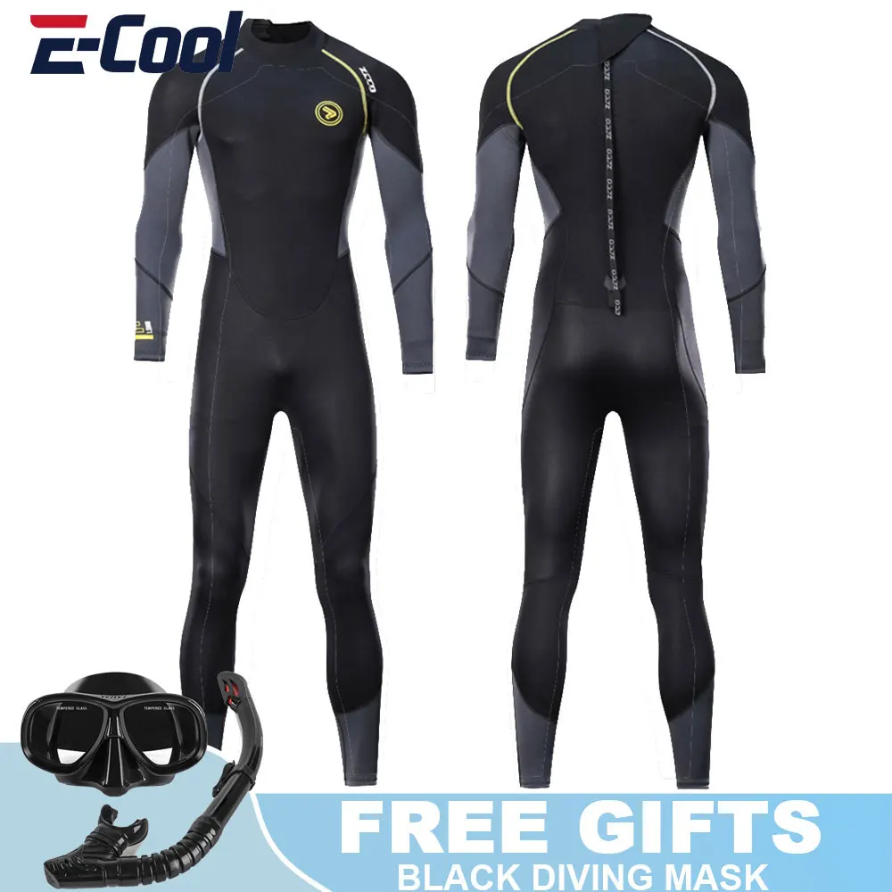 

1.5MM 3MM Wetsuit Men Professional Snorkel Diving Mask Neoprene Scuba Diving Suit Long Wet Suit For Surf Swim Spearfishing