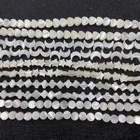 1 strand natural freshwater pearl shell loose beads moon star round shaped approx 8mm white color diy making necklace earrings