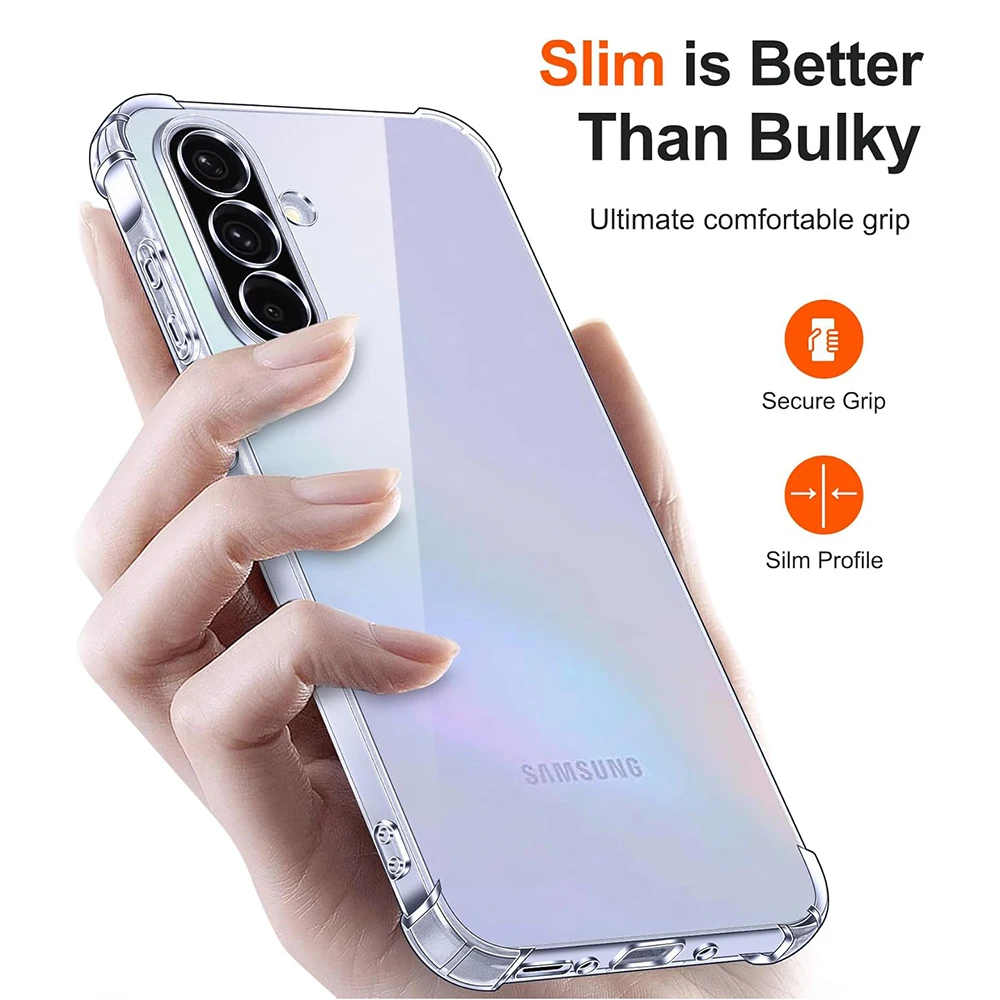 Противоударный силиконовый мягкий чехол для Samsung Galaxy A56 A36 A26 A16 A06 5g прозрачная