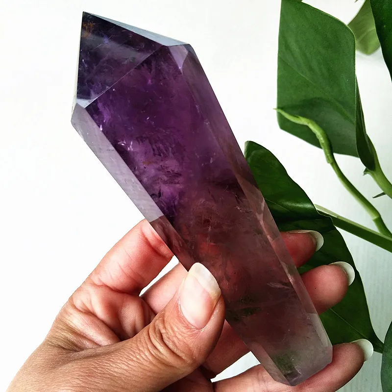 

Natural Amethyst Quartz Crystal Tower Room Decortion Home Real Stone Wicca Witchcraft Energy Wand Spiritual Chakra Reiki Healing