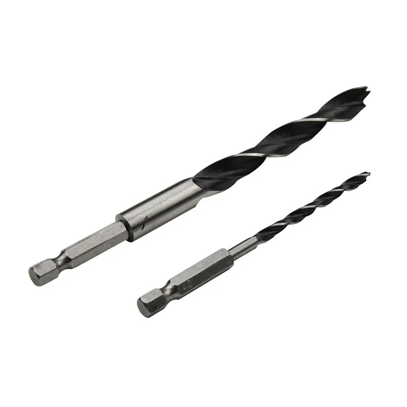 5 шт. 1/4 4/5/6/8 10 мм шестиугольная ручка трехконечный набор сверл для